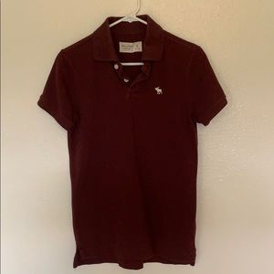Abercrombie & Fitch Burgundy Polo